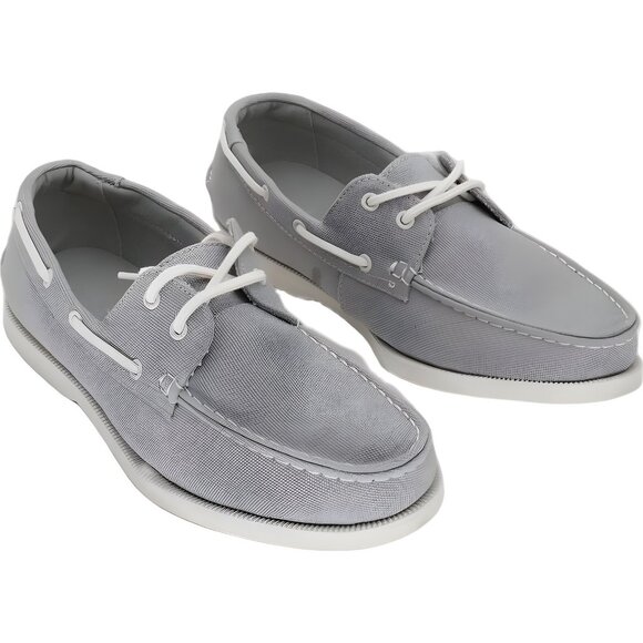 Club Room Elliot Lace-Up Gray Boat Shoes for Men Casual Comfort 8 - Picture 4 of 6